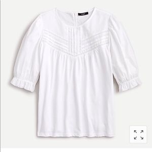 JCrew Puff Sleeve Cotton Blouse - Medium